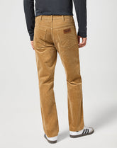Męskie Spodnie Sztruksowe Wrangler Texas Tigers Eye 112356790 W121015733